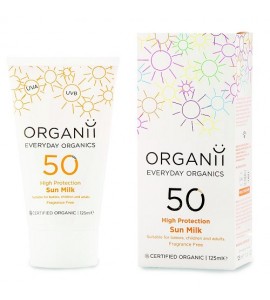 Crema solar orgánica 50 Spf Organii 